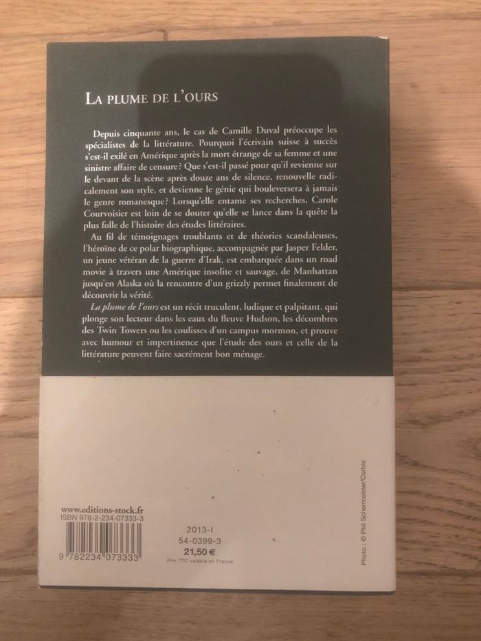 La plume de l’ours - Carole Allamand - photo numéro 2