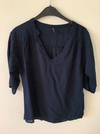 Blouse bleu marine  Naf naf  34 Impeccable