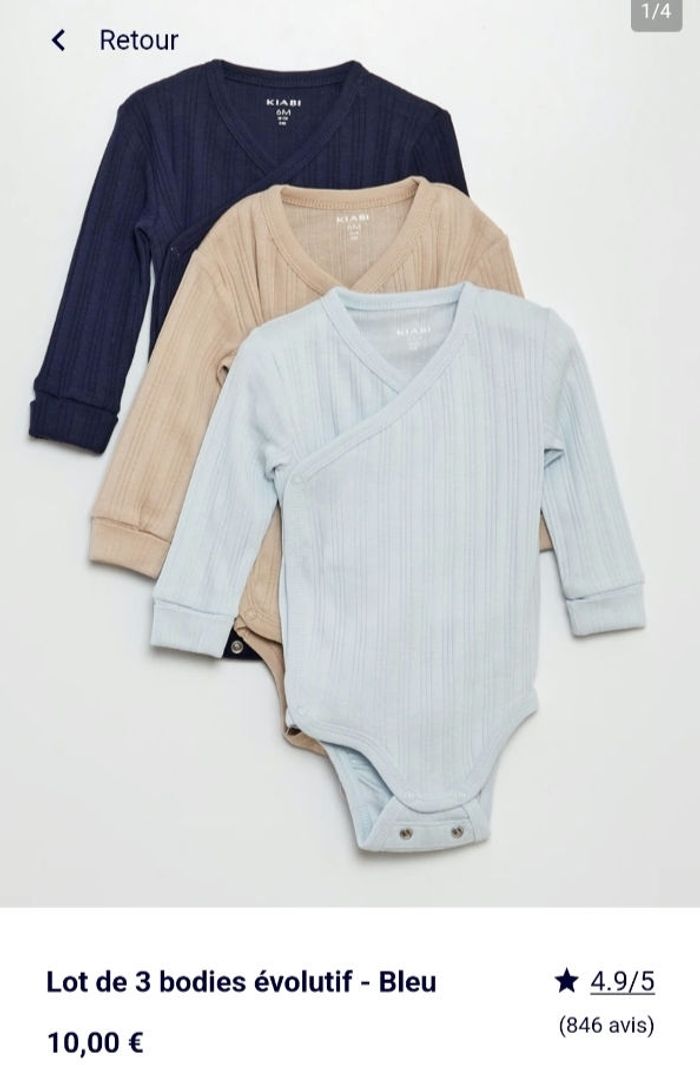 Lot 3 bodies manche longue - photo numéro 3