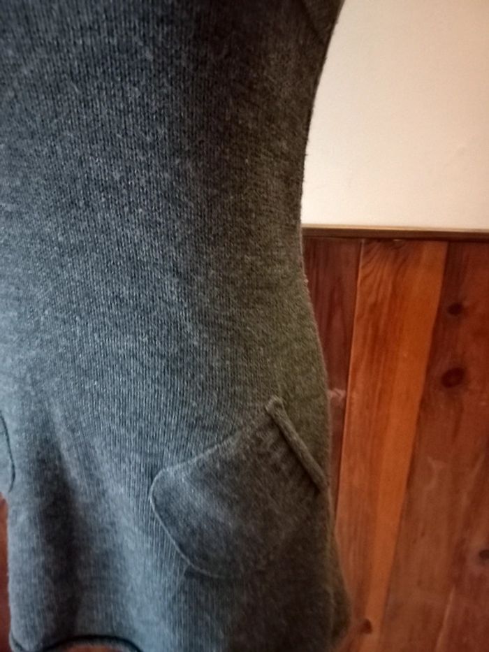 Pull long gris manches courtes - photo numéro 3