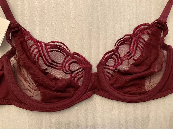 Soutien-gorge bordeaux Simone Pérèle neuf - photo numéro 7
