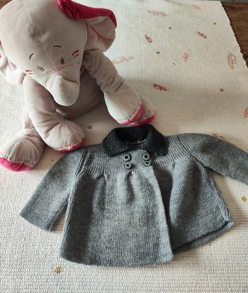 Pull en laine gris