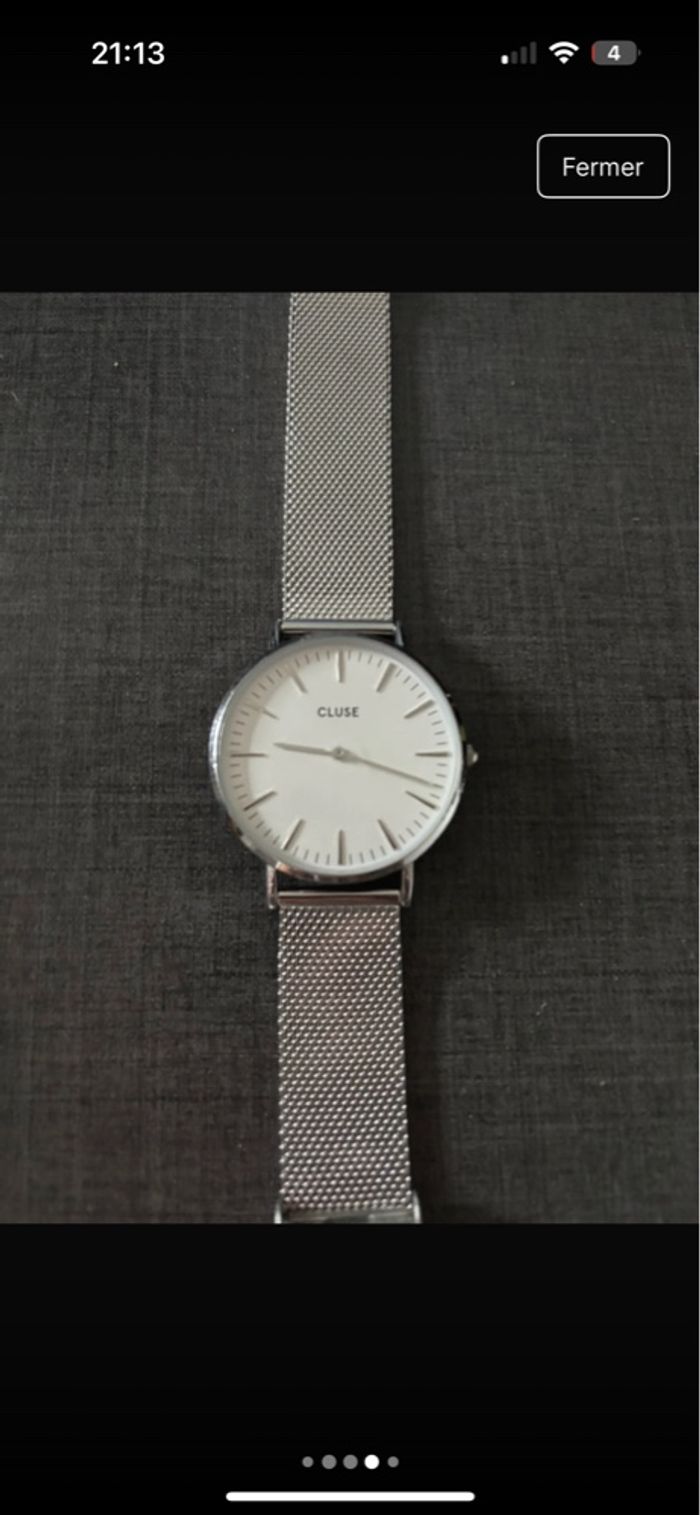 Montre cluse argentée - photo numéro 4