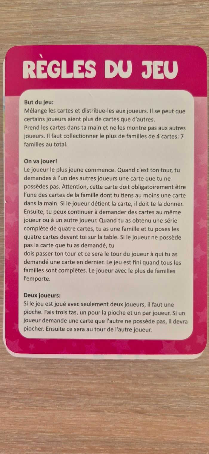 Jeu de 7 familles - photo numéro 3
