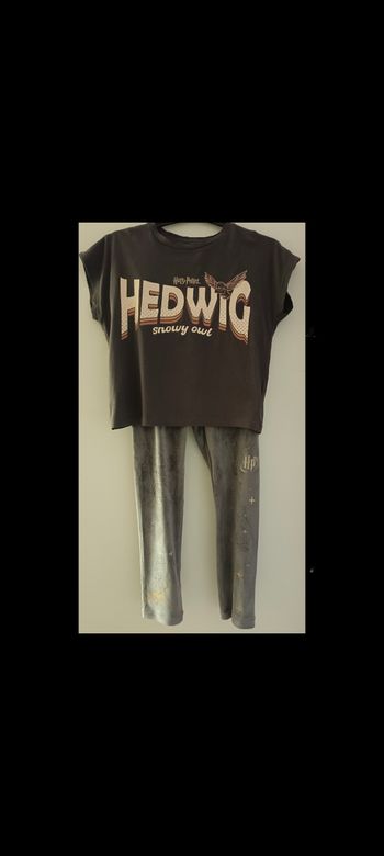 Ensemble fille ou pyjama Harry Potter Edwige en 6-7 ans 122 cm 