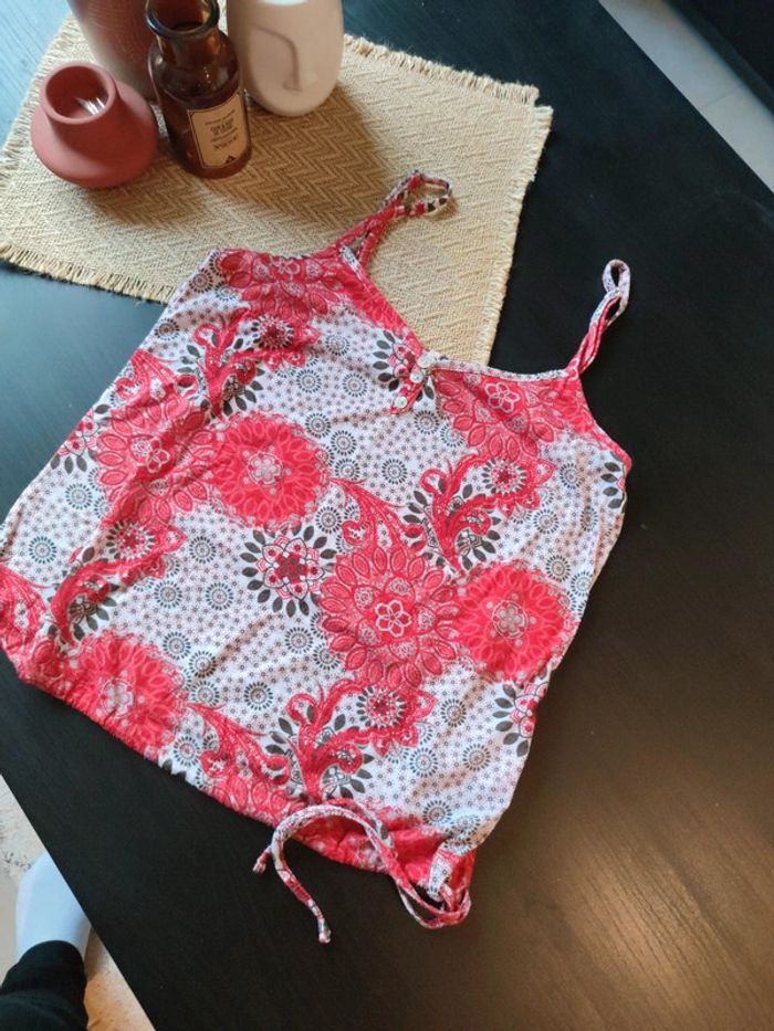 Débardeur à motifs rouge