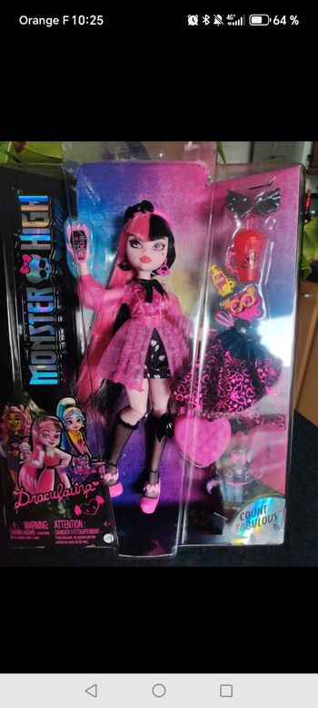 🦇 Monster High – Draculaura + Count Fabulous – Neuve & Scellée