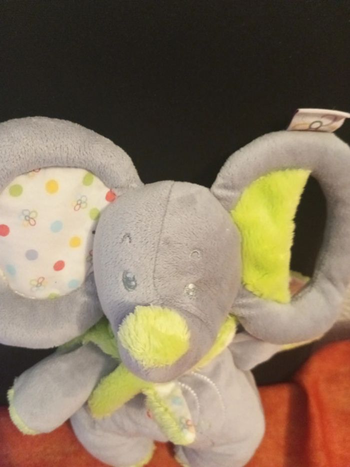 Doudou super Éléphant, marque Nounours - photo numéro 2