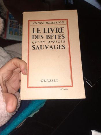 Le livre des betes qu'on appelle sauvage p l
