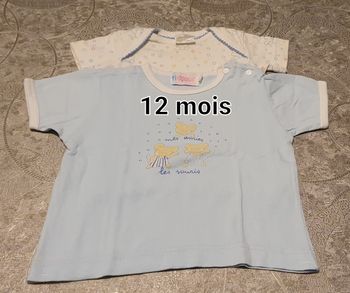 2 t-shirt 12 mois