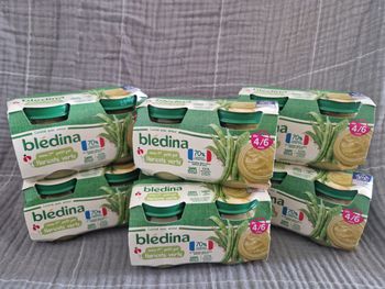 Lot petits pots bledina harricot vert 4/6 mois