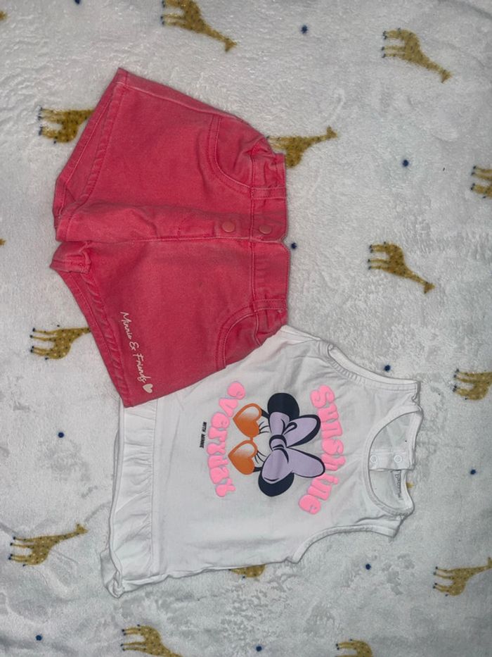 Short et teeshirt Minnie