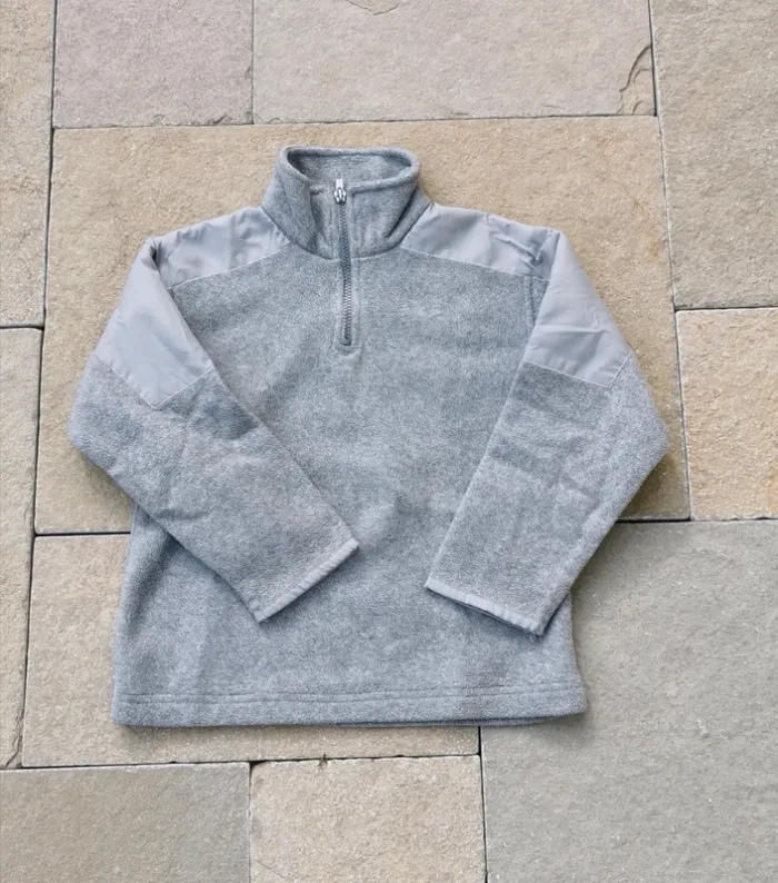 Sweat pull polaire gris 6 ans