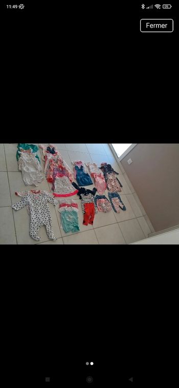 Gros lot de vêtements 9 mois été bébé fille