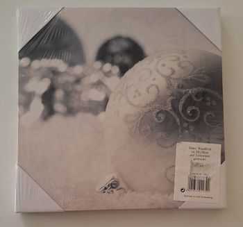 Tableau décor boules de Noël à suspendre ou à poser