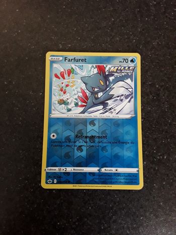 Farfuret reverse carte Pokémon neuve