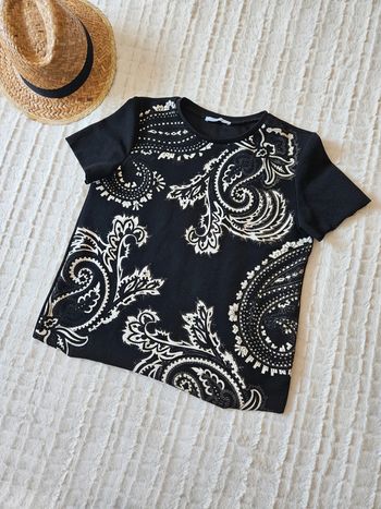 Tee-shirt noir taille 36 Zara