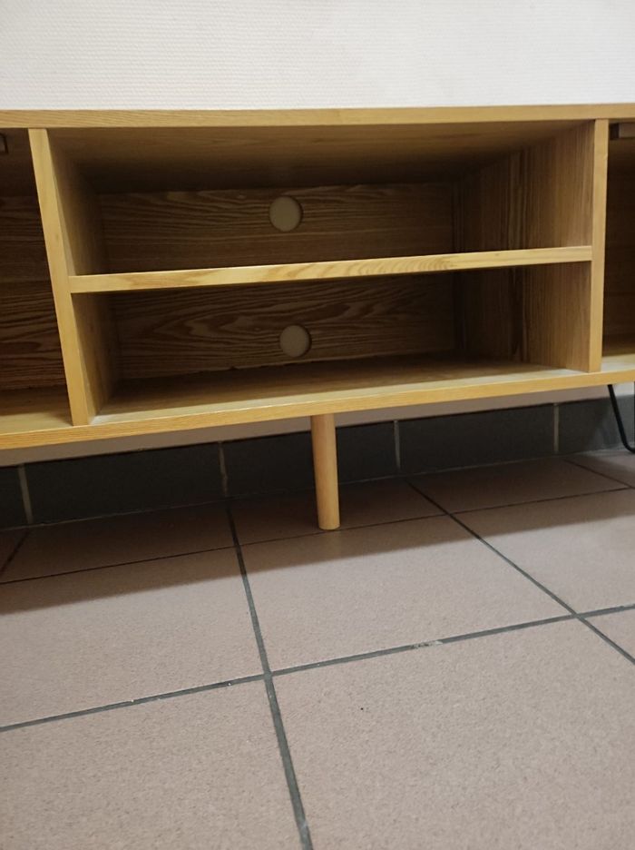 Meuble télé le twist coloré / bois - photo numéro 4