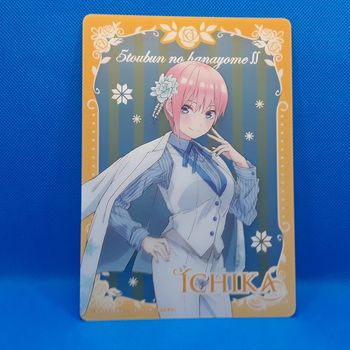 carte plastique (shitajiki) Nakano Tchika- The Quintessential Quintuplets