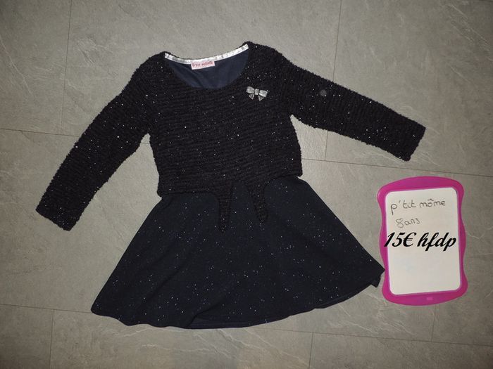 robe bleu marine p'tit môme taille 8 ans