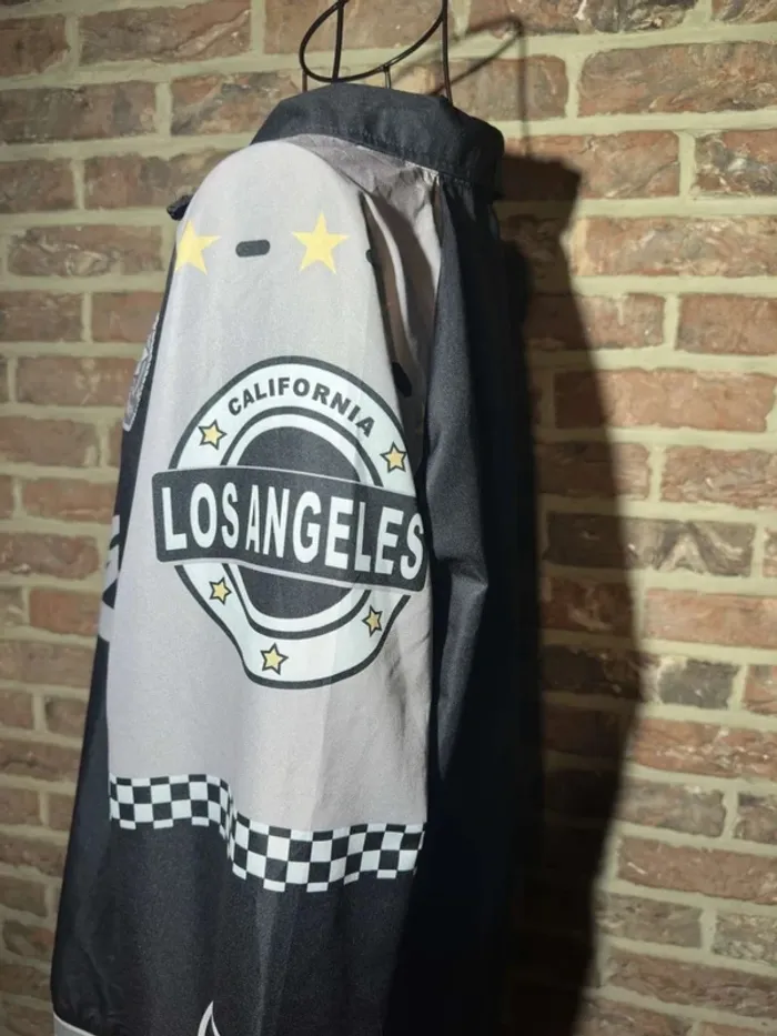 Veste Racing Noire et gris Los Angeles Taille L / 40 - photo numéro 12