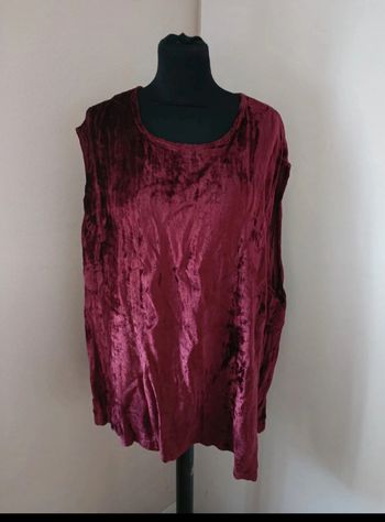 Blouse bordeaux idéal pour les fêtes 56/58