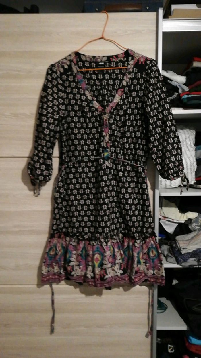 Robe lègere noir rose