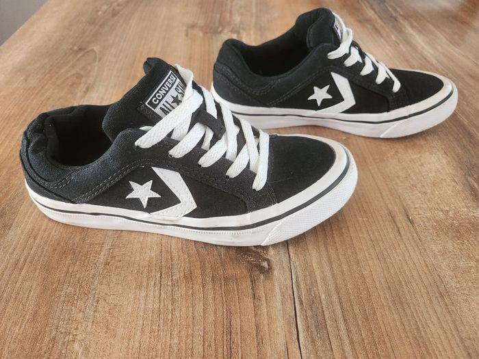 Converse all star très bon état noires et blanches 35 - photo numéro 2