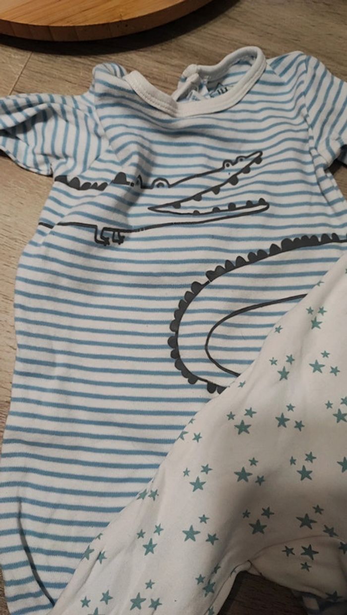 Lot 3 pyjamas manches longues 6 mois - photo numéro 4