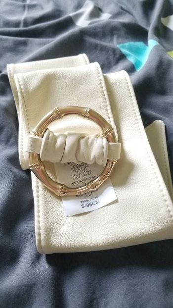 Ceinture large crème 95cm