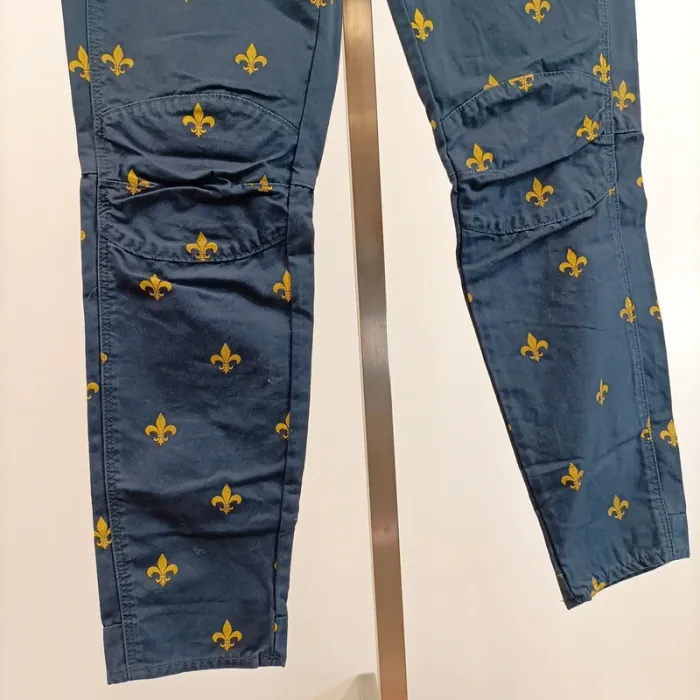 Pantalon Jean Fleur de lys dorées - coupe MID Boyfriend Gstar - taille 24L32 - 100% coton A386 - photo numéro 5