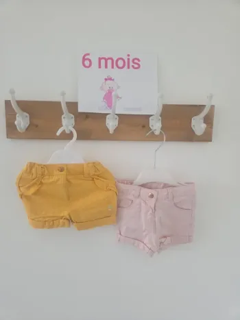 Lot 2 shorts 6m fille