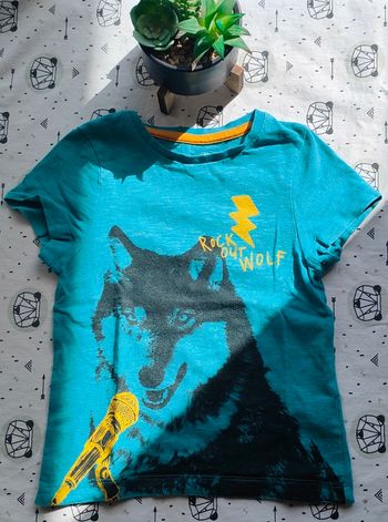 Tee-shirt loup taille 36 mois/3 ans