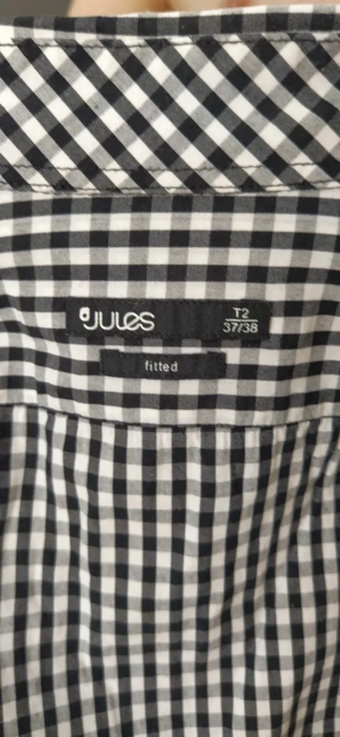 Chemise à petits carreaux jules - photo numéro 3