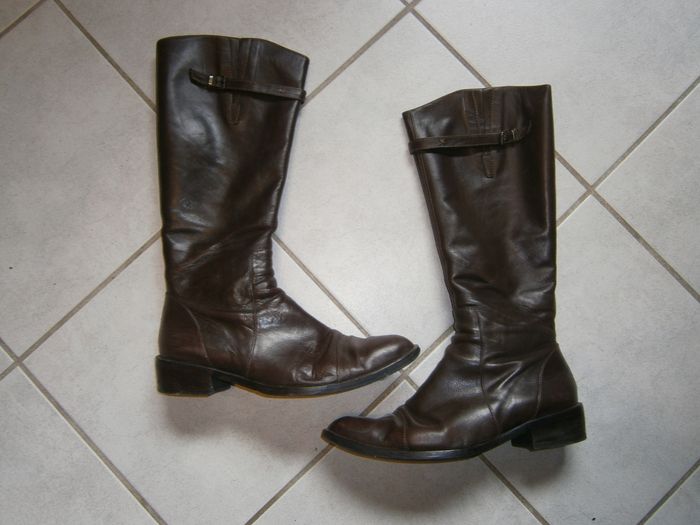 Bottes en cuir TOPY marron P38