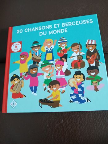 livre  20 chansons et berceuses du monde avec cd des 0 mois 