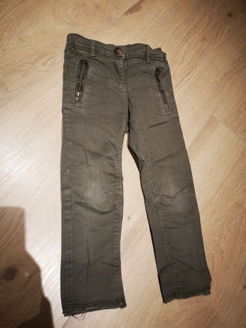 Pantalon fille kaki 4 ans