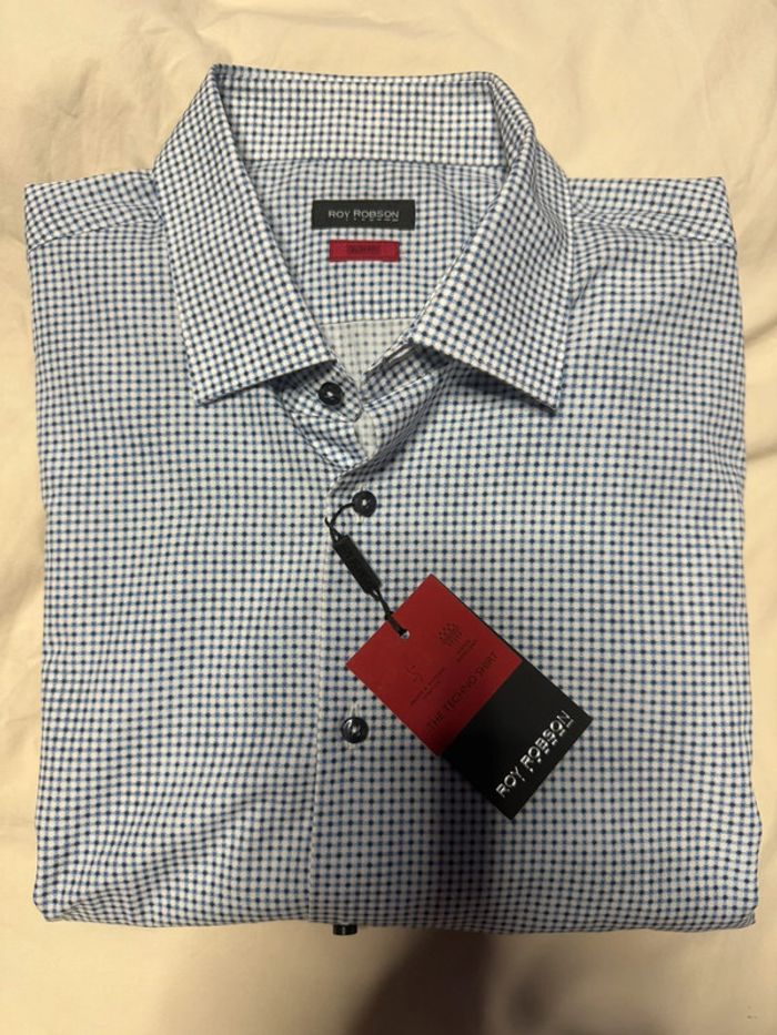 Roy Robson - Chemise à carreaux, Bleu, taille XL - photo numéro 7