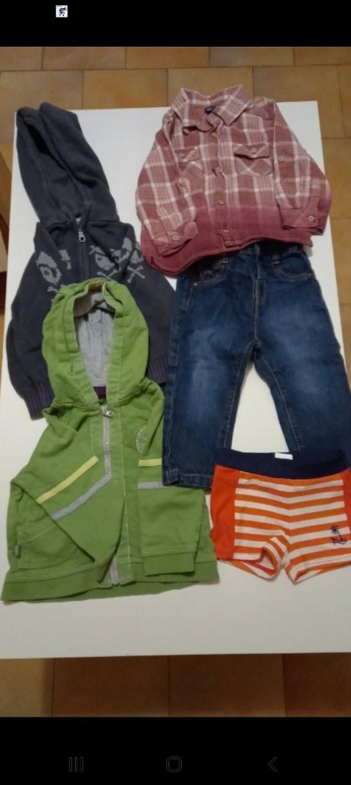 Lot de 5 vêtements Garçon 18 mois