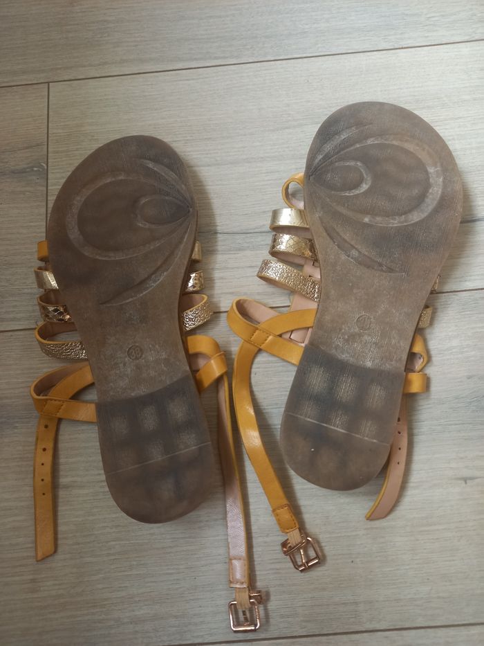 spartiate merry Scott dorée jaune - photo numéro 6