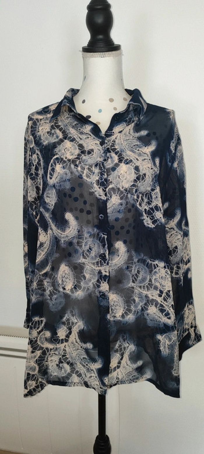 Chemisier fluide transparent en taille 48 - photo numéro 8