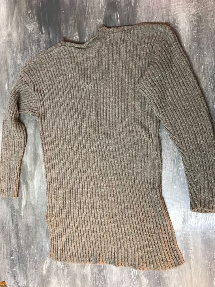 Pull beige foncé - photo numéro 3