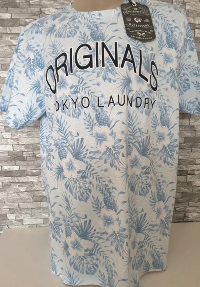 TEE shirt XXL Flowers blue 🦋