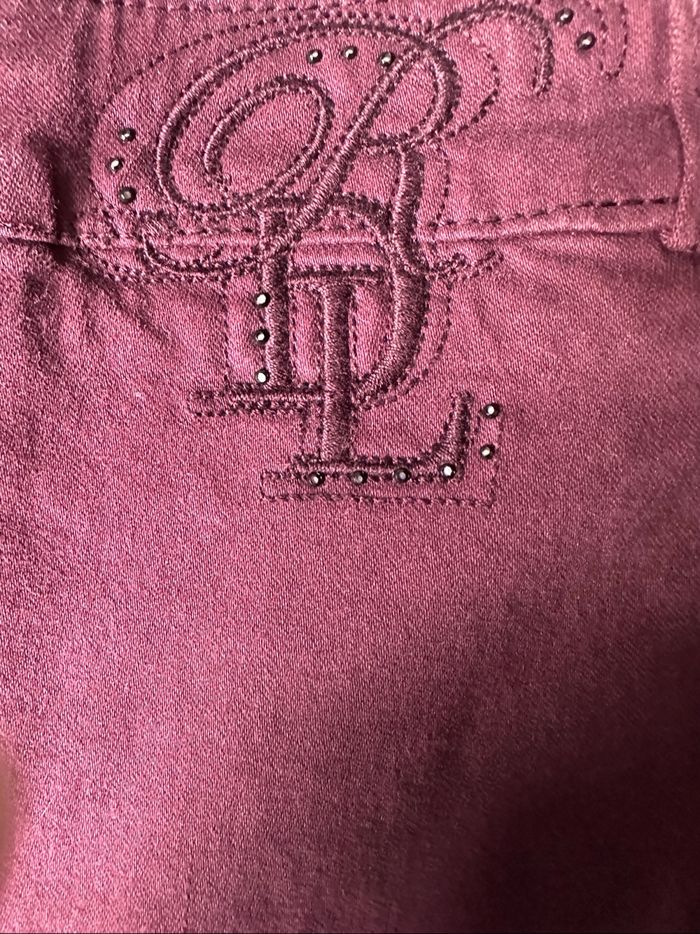 Jupe crayon bordeaux Rivières de Lune – Taille 34 - neuve avec étiquettes - photo numéro 3