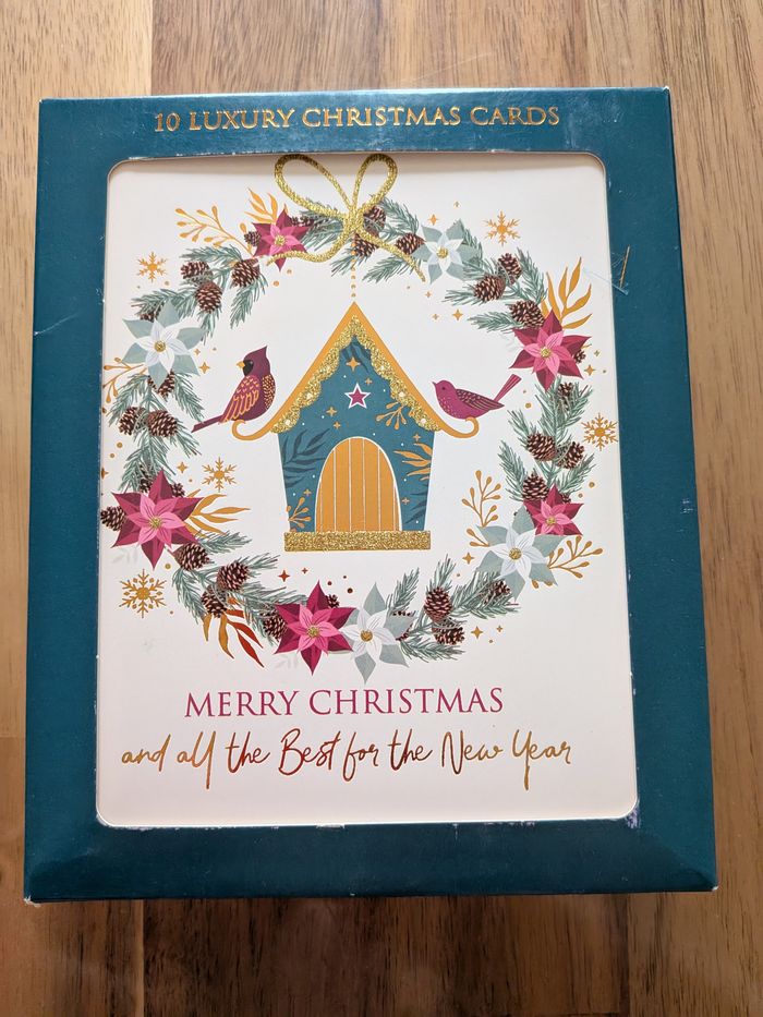 10 Cartes de noël + enveloppes Neuf