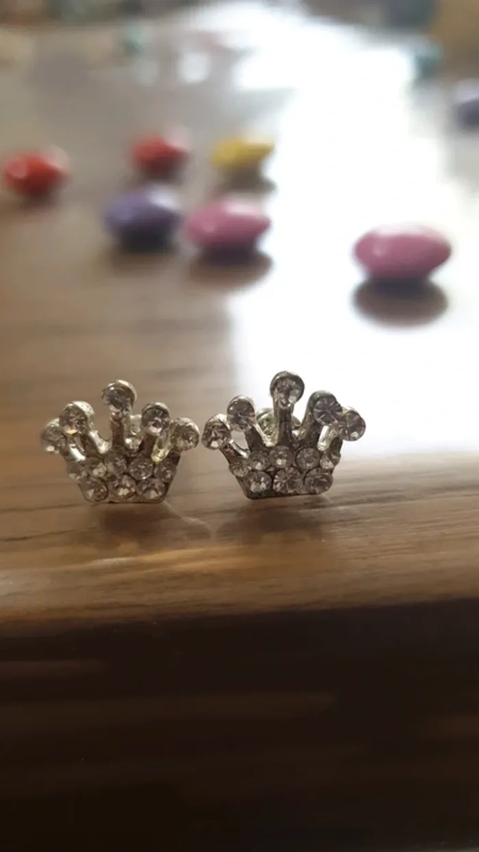 Boucles d'oreilles couronne