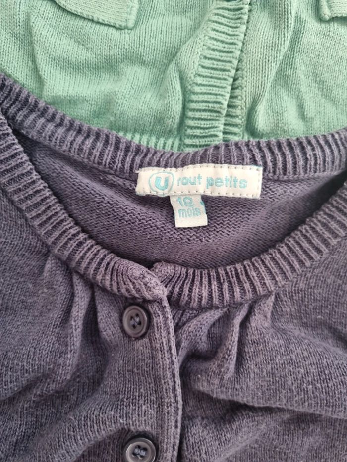 2 gilets filles 18 mois - photo numéro 4
