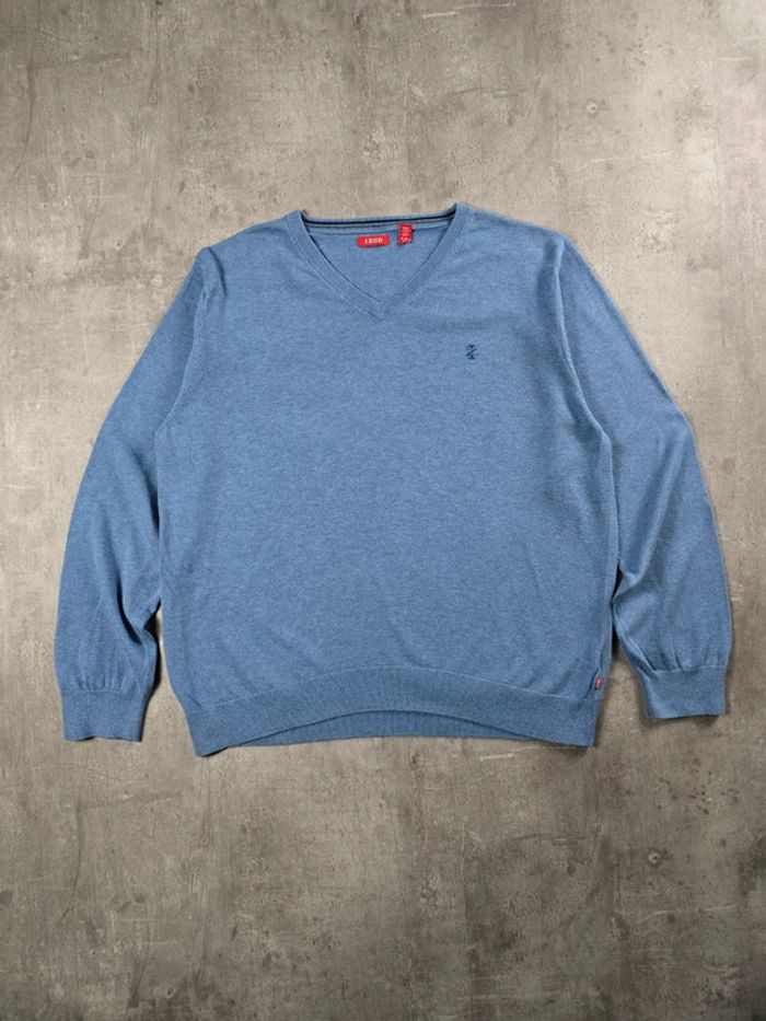 Pull léger col V IZOD bleu taille XL - photo numéro 2