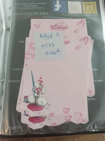 Feuille Diddl relief 23 0,40€