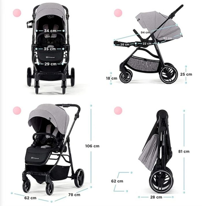 Poussette kinderkraft vesto neuf avec sac à langer